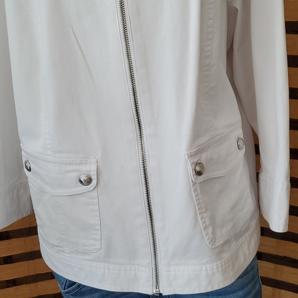 Hearts of Palm stud denim zip jackeet - Picture 3 of 6